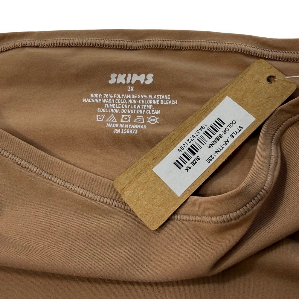 SKIMS Fits Everybody Turtleneck Sienna 3X - Picture 6 of 10